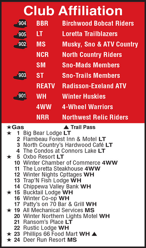 Combined Map Sawyer County Snowmobiling 0612